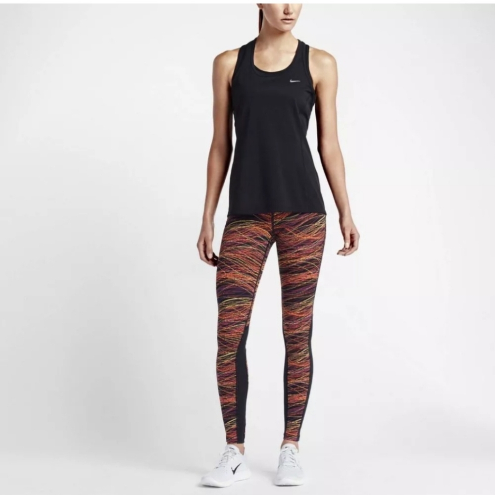 Nike Women's Power Epic Lux Printed Multicolor Running Tights